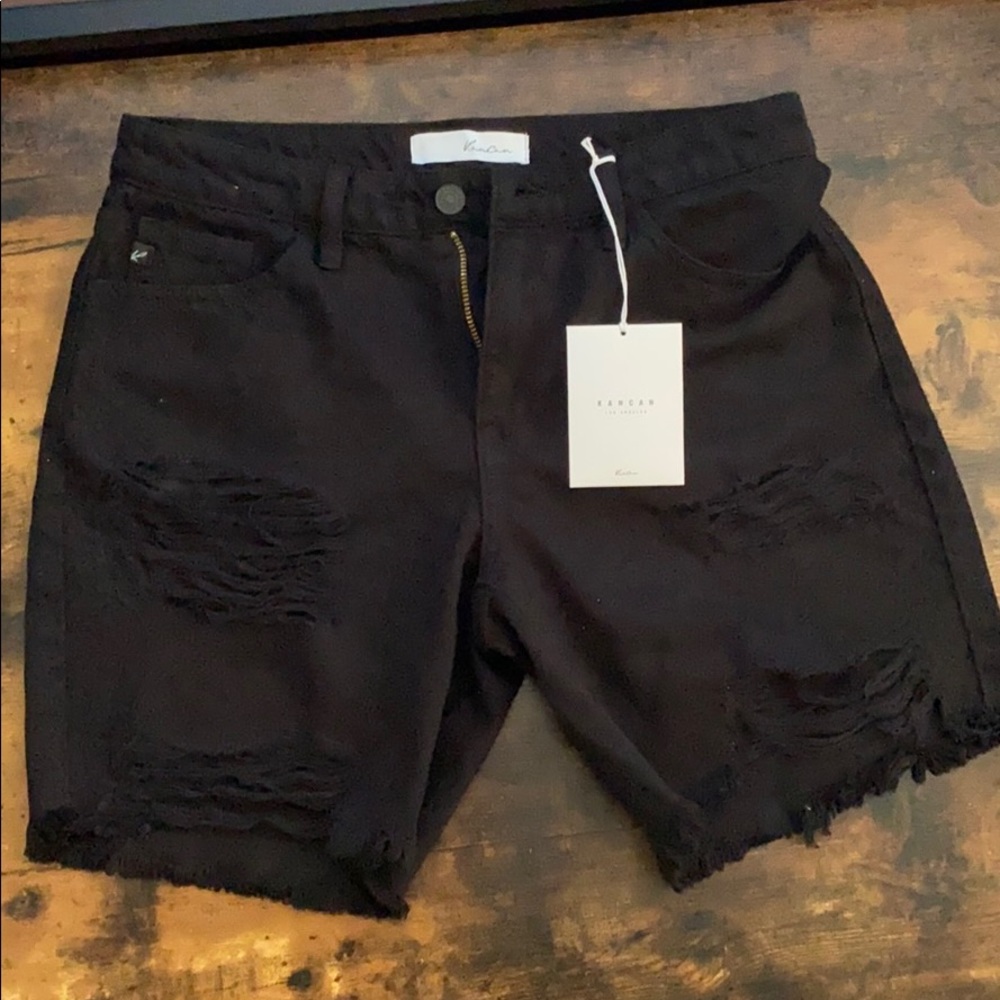 Black denim jeans
